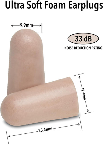 Mack's Ultra Soft Foam Earplugs (50 Pair) 33dB Highest NRR Comfortable Ear Plugs for Sleeping Snoring Travel Concert, Studying Loud Noise Work (Made in USA) - Imported from UK